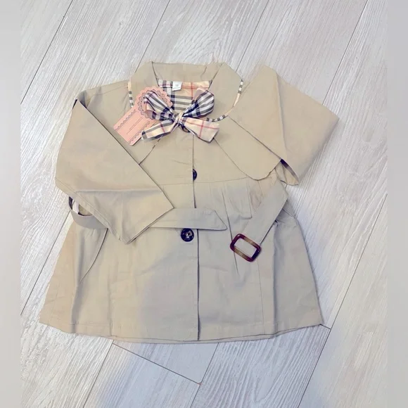 SOLD! NWT Toddler Girl Trench Fashion Coat - Picture 8 of 10